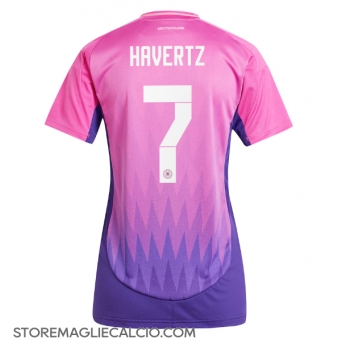 Germania Kai Havertz #7 Maglia Gara Trasferta Repliche Europei 2024 Donna